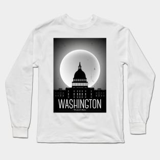 Washington Poster Design Long Sleeve T-Shirt